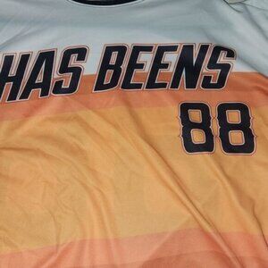 HAS BEENS jersey #88 large preowned                                           B4